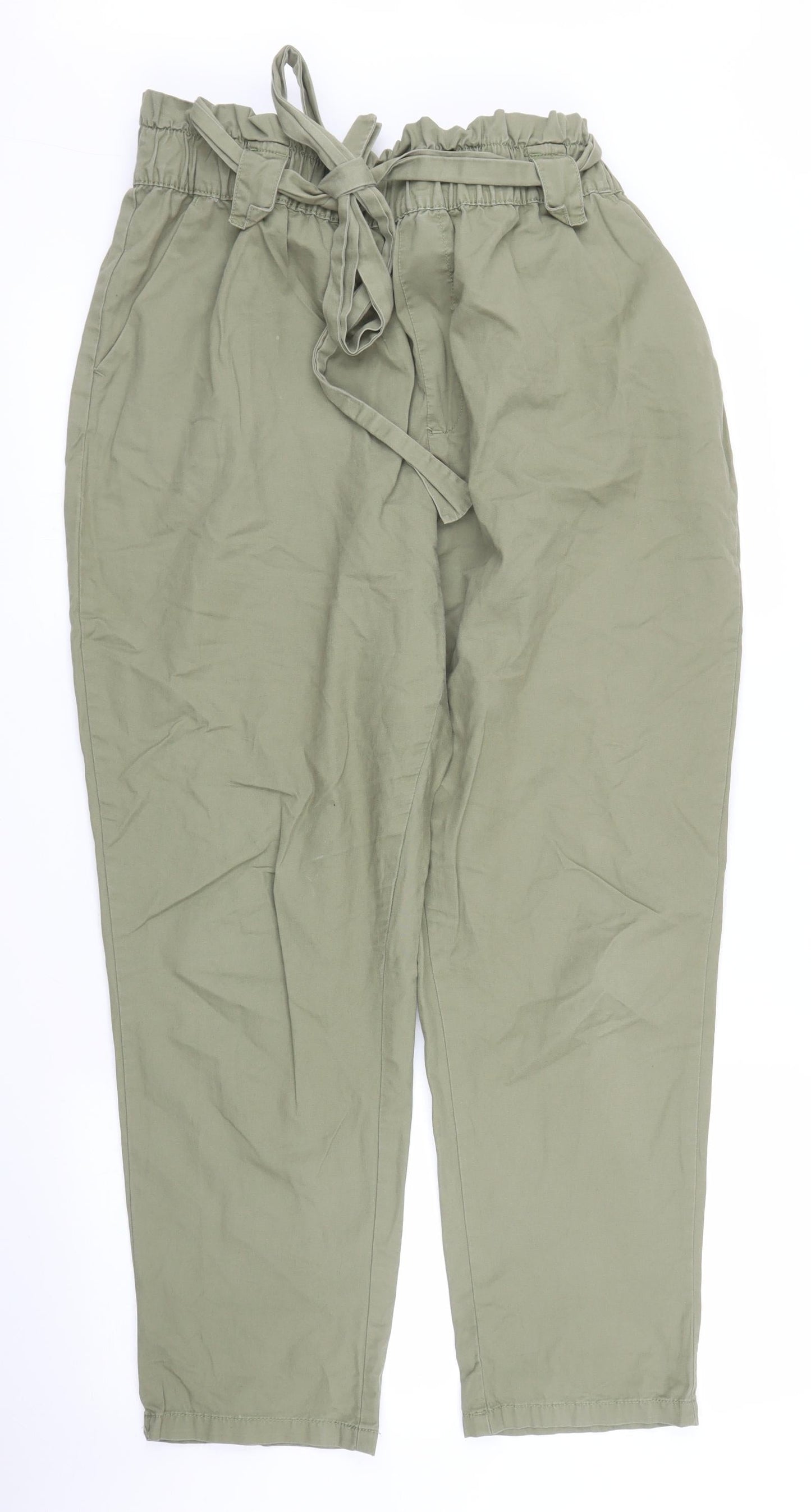 Womens UK Size M Preworn Regular Fit Bloomer Green Trousers