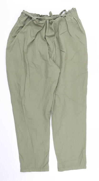 Womens UK Size M Preworn Regular Fit Bloomer Green Trousers