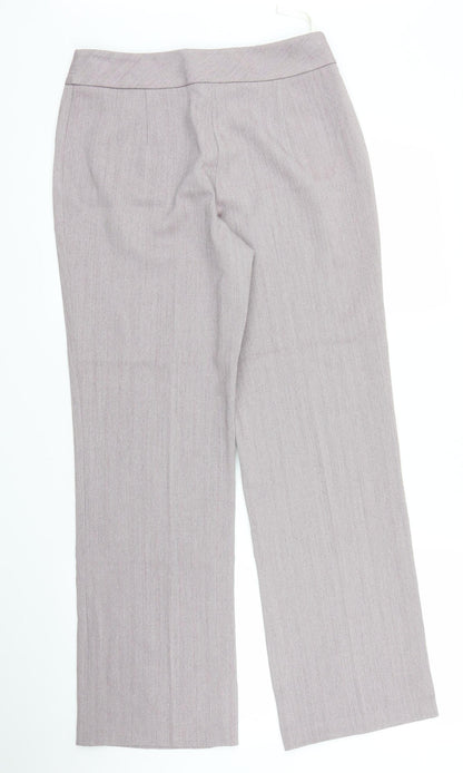 Womens UK Size 10 Berkertex Regular Fit  Purple Trousers