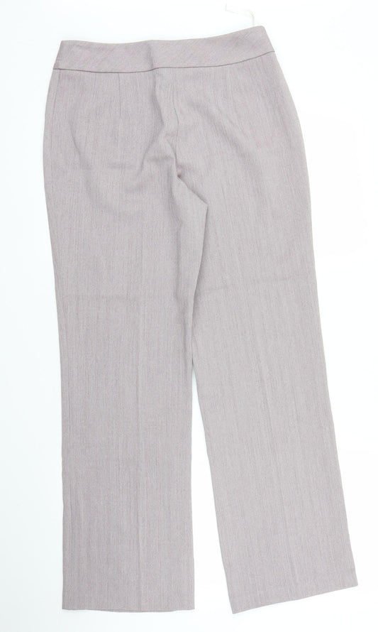 Womens UK Size 10 Berkertex Regular Fit  Purple Trousers