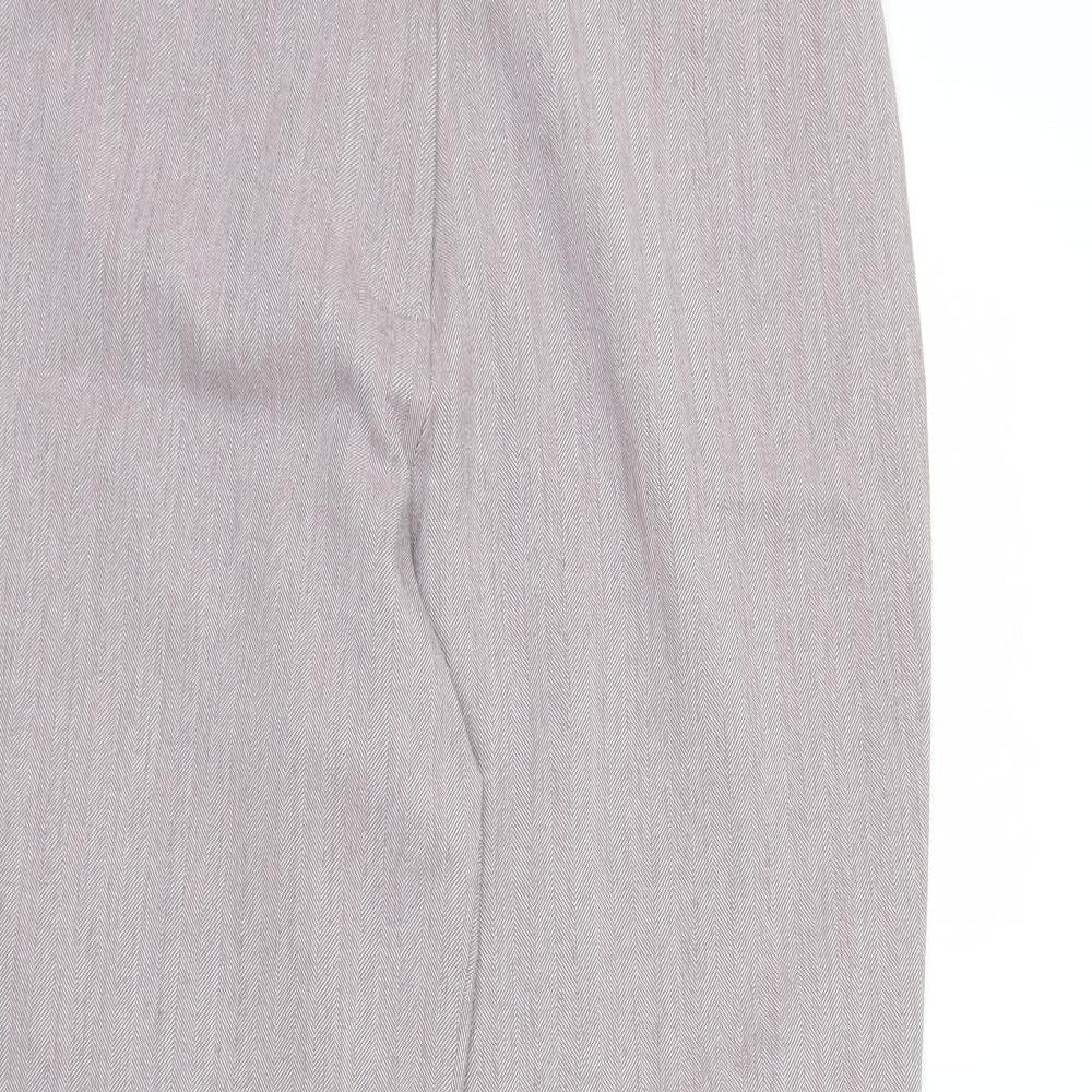 Womens UK Size 10 Berkertex Regular Fit  Purple Trousers