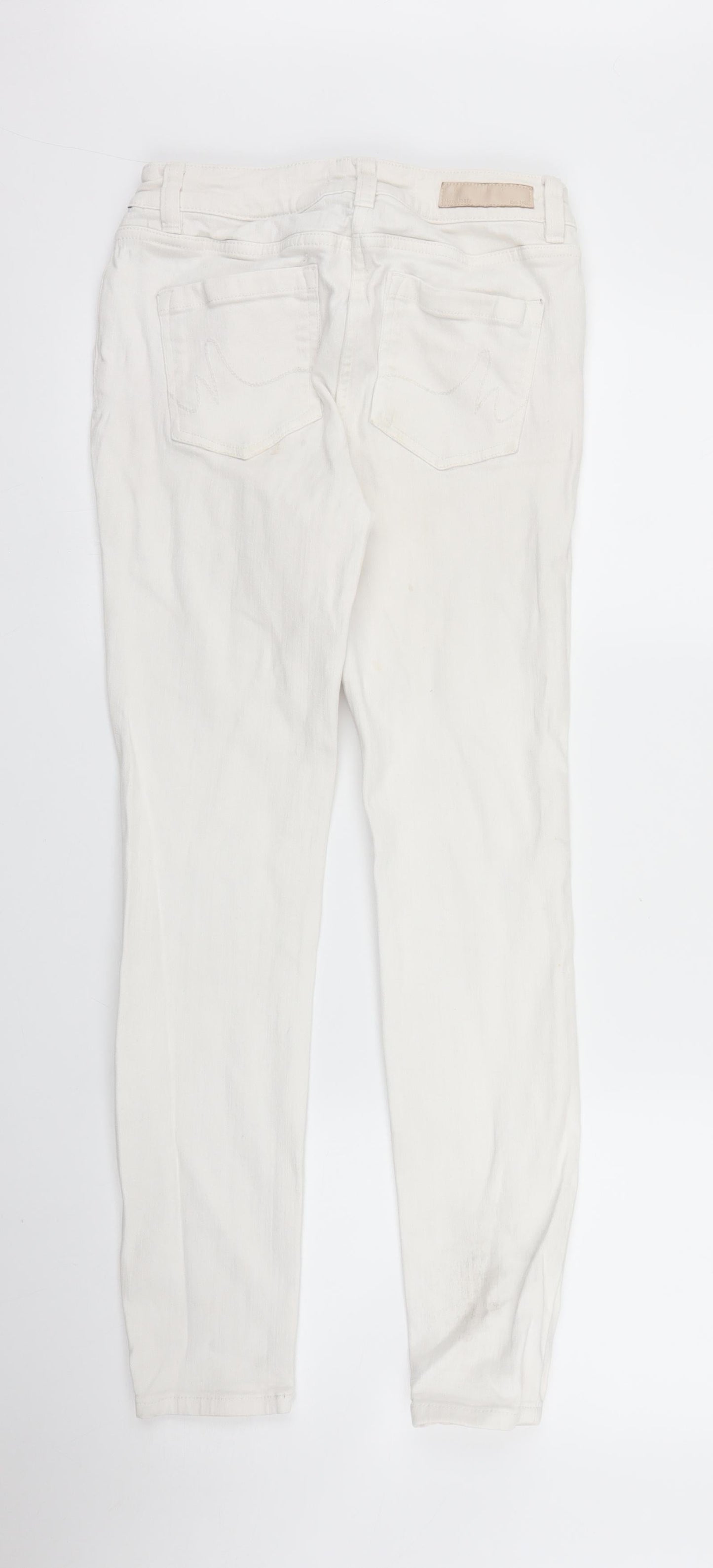 NEXT Womens White  Denim Skinny Jeans Size 8 L27 in