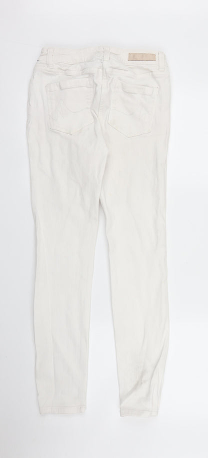 NEXT Womens White  Denim Skinny Jeans Size 8 L27 in