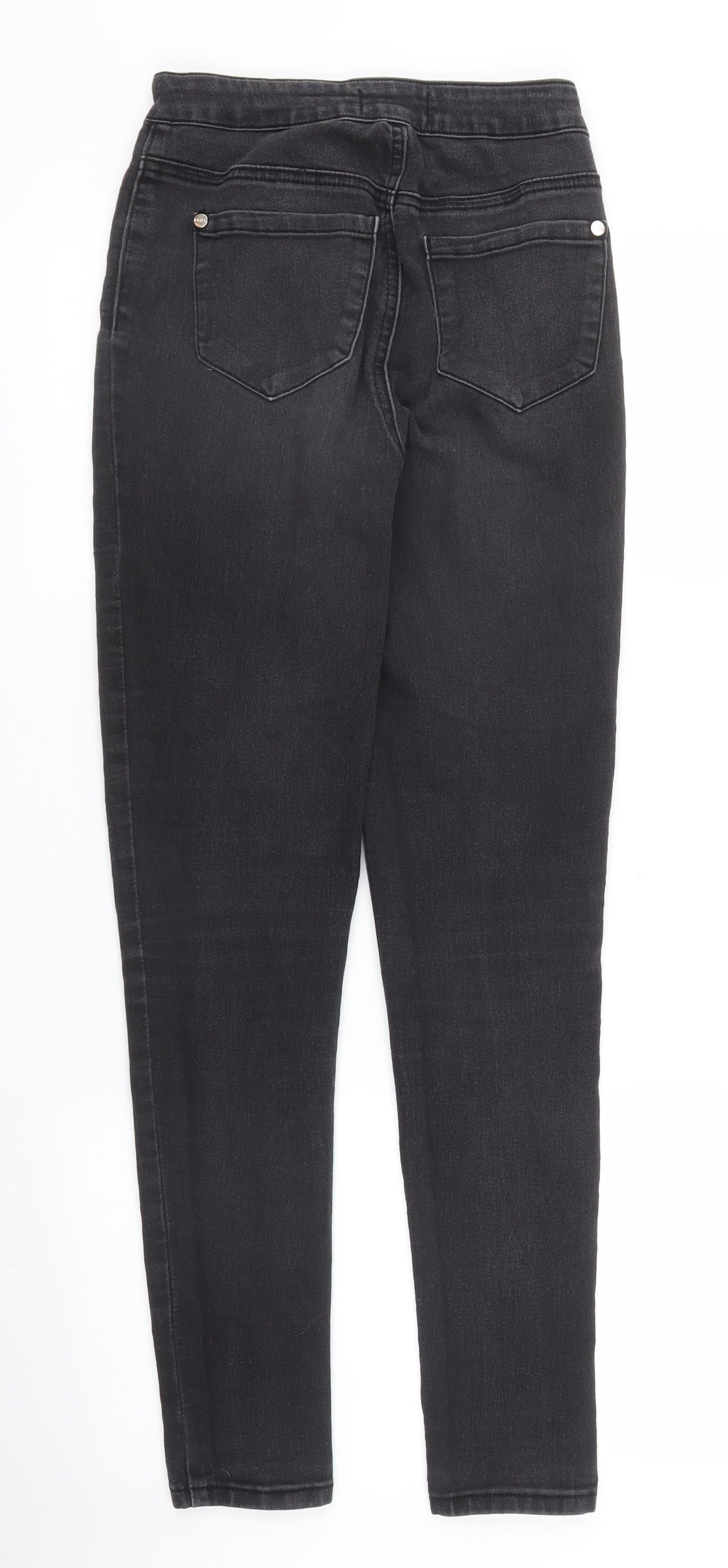 Lipsy Womens Black  Denim Skinny Jeans Size 8 L27 in