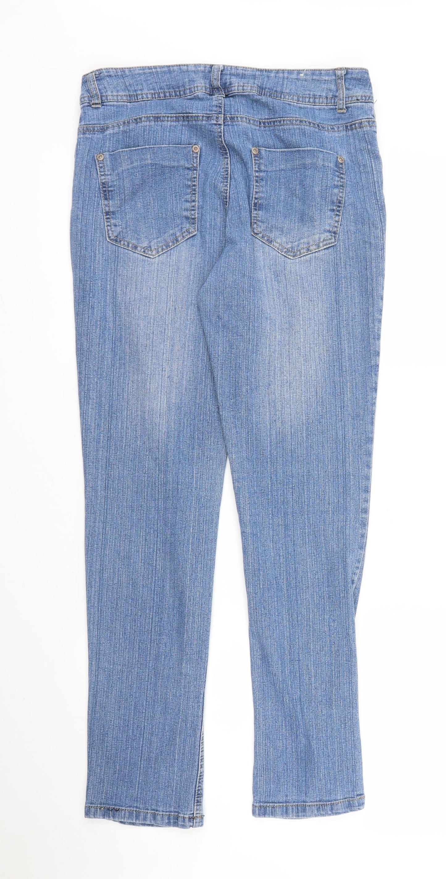 Denim 24/7 Womens Blue  Denim Skinny Jeans Size 10 L27 in