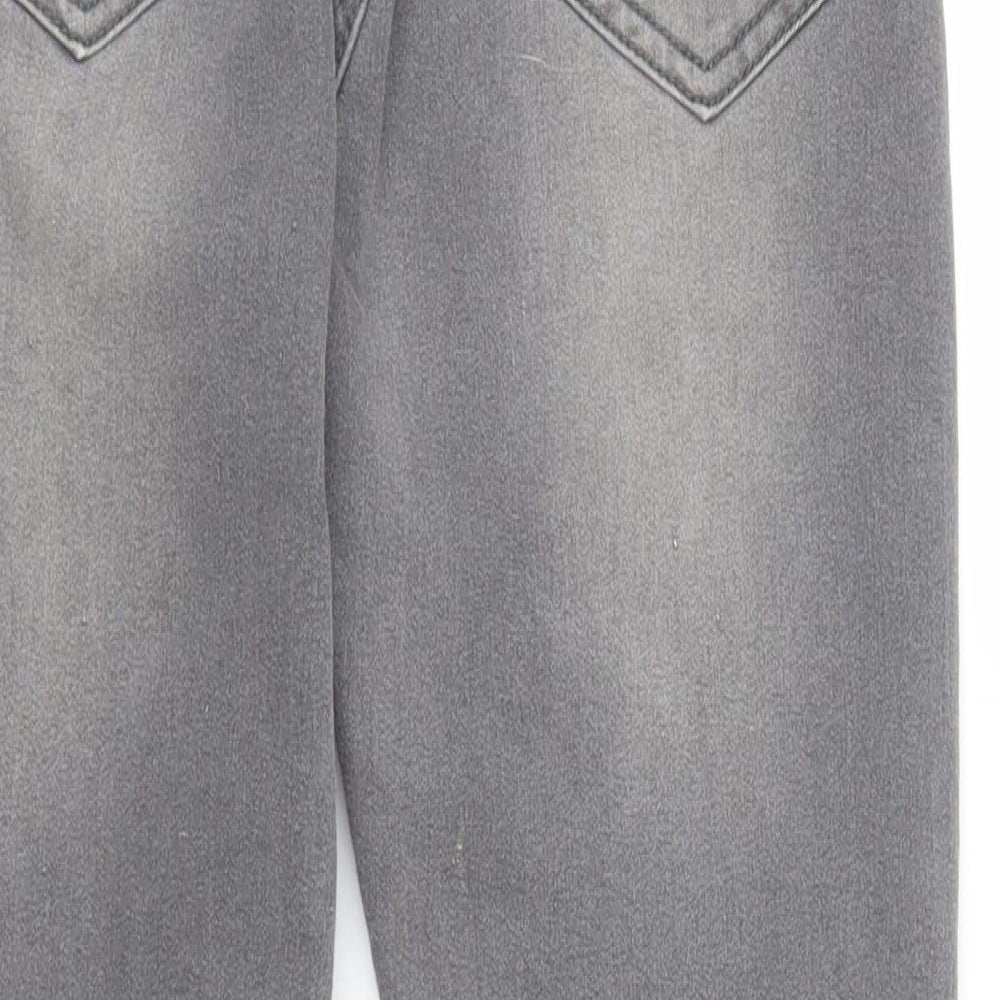 Boohoo Womens Grey  Denim Skinny Jeans Size 6 L24 in