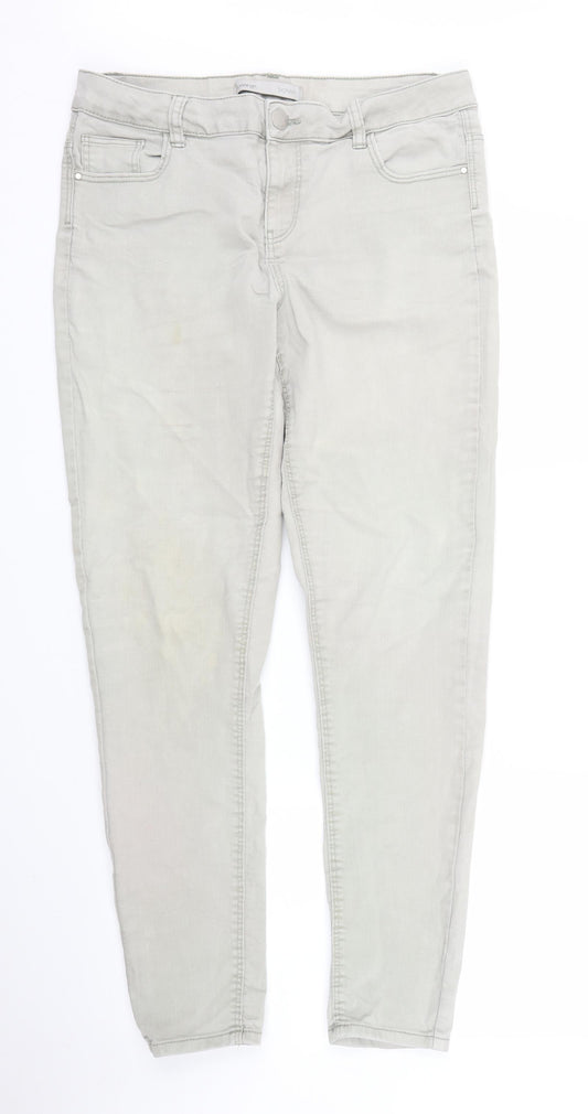 George Womens Green  Denim Skinny Jeans Size 14 L29 in