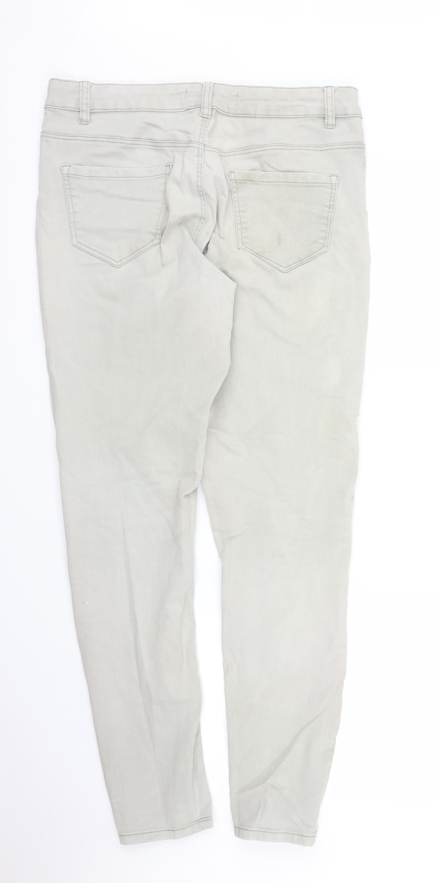 George Womens Green  Denim Skinny Jeans Size 14 L29 in