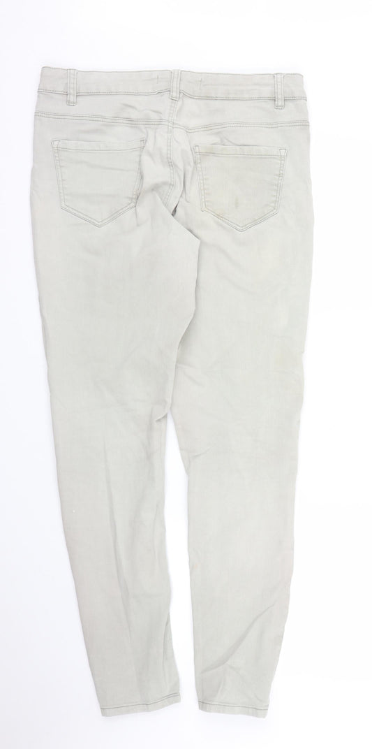 George Womens Green  Denim Skinny Jeans Size 14 L29 in