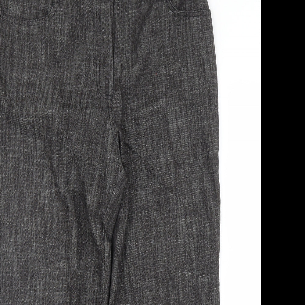 Daxon Womens Grey   Capri Trousers Size 12 L20 in
