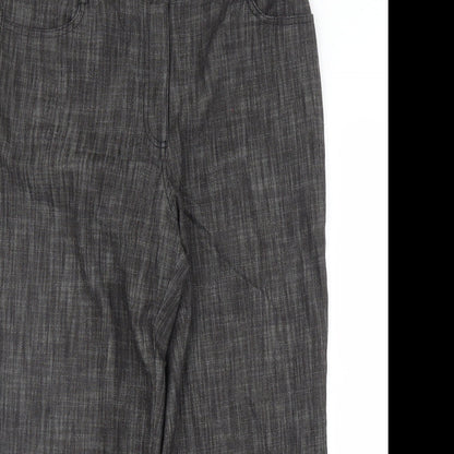 Daxon Womens Grey   Capri Trousers Size 12 L20 in