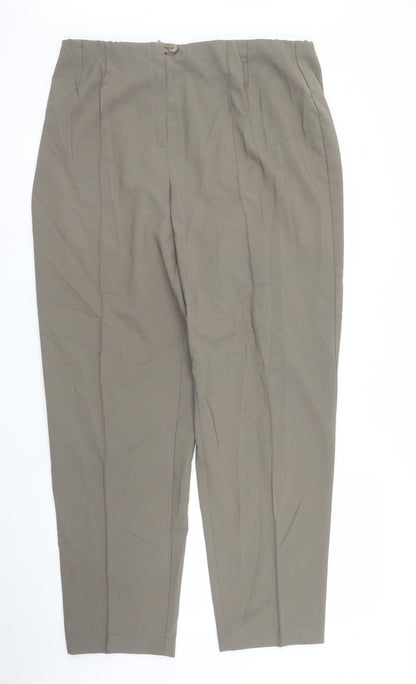 Womens UK Size 22 Essentials Regular Fit  Grey Trousers