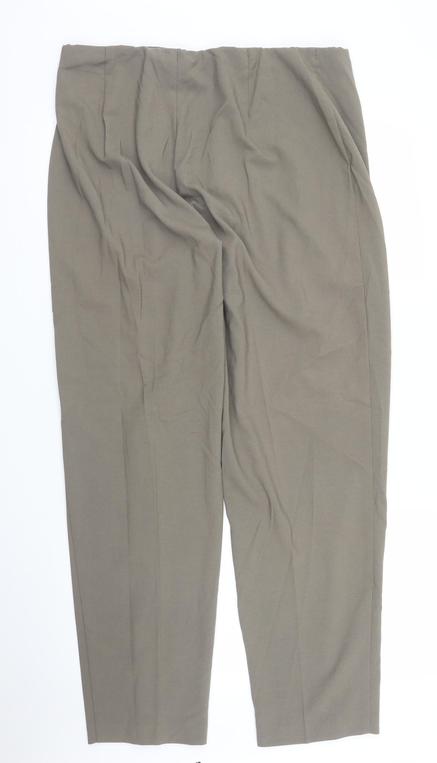 Womens UK Size 22 Essentials Regular Fit  Grey Trousers