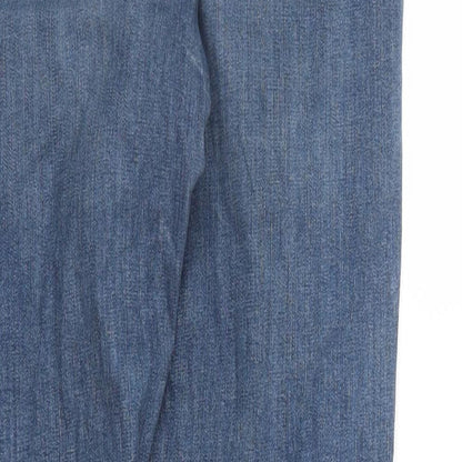 Topshop Womens Blue  Denim Tapered Jeans Size 28 in L28 in