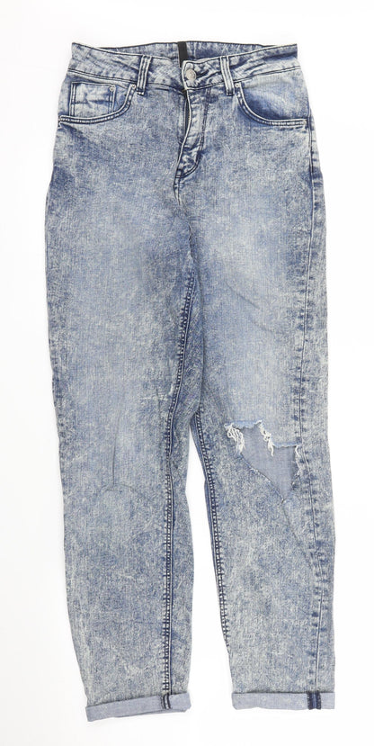 Womens UK Size 6 H&M Regular Fit Mom Blue Jeans