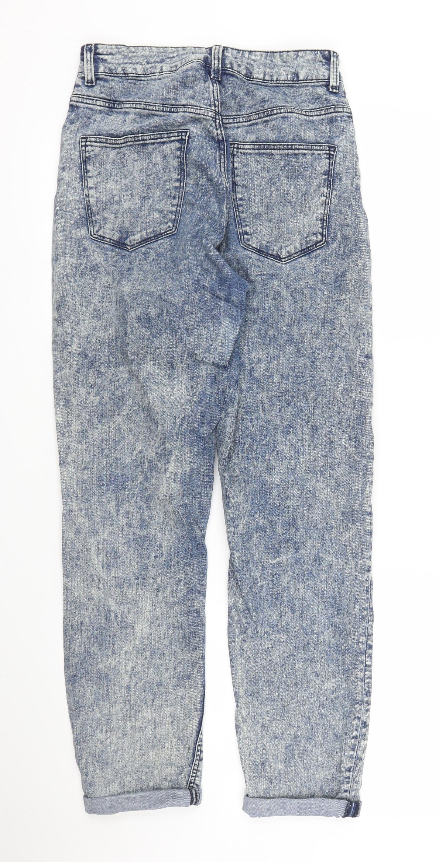 Womens UK Size 6 H&M Regular Fit Mom Blue Jeans