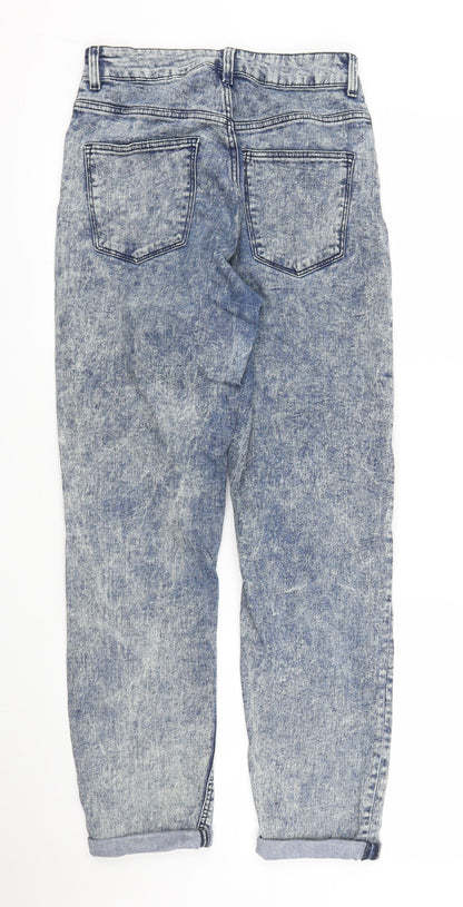 Womens UK Size 6 H&M Regular Fit Mom Blue Jeans
