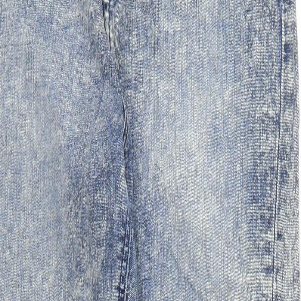 Womens UK Size 6 H&M Regular Fit Mom Blue Jeans