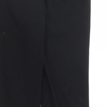Womens UK Size 8 Very Regular Fit Carrot Black Trousers