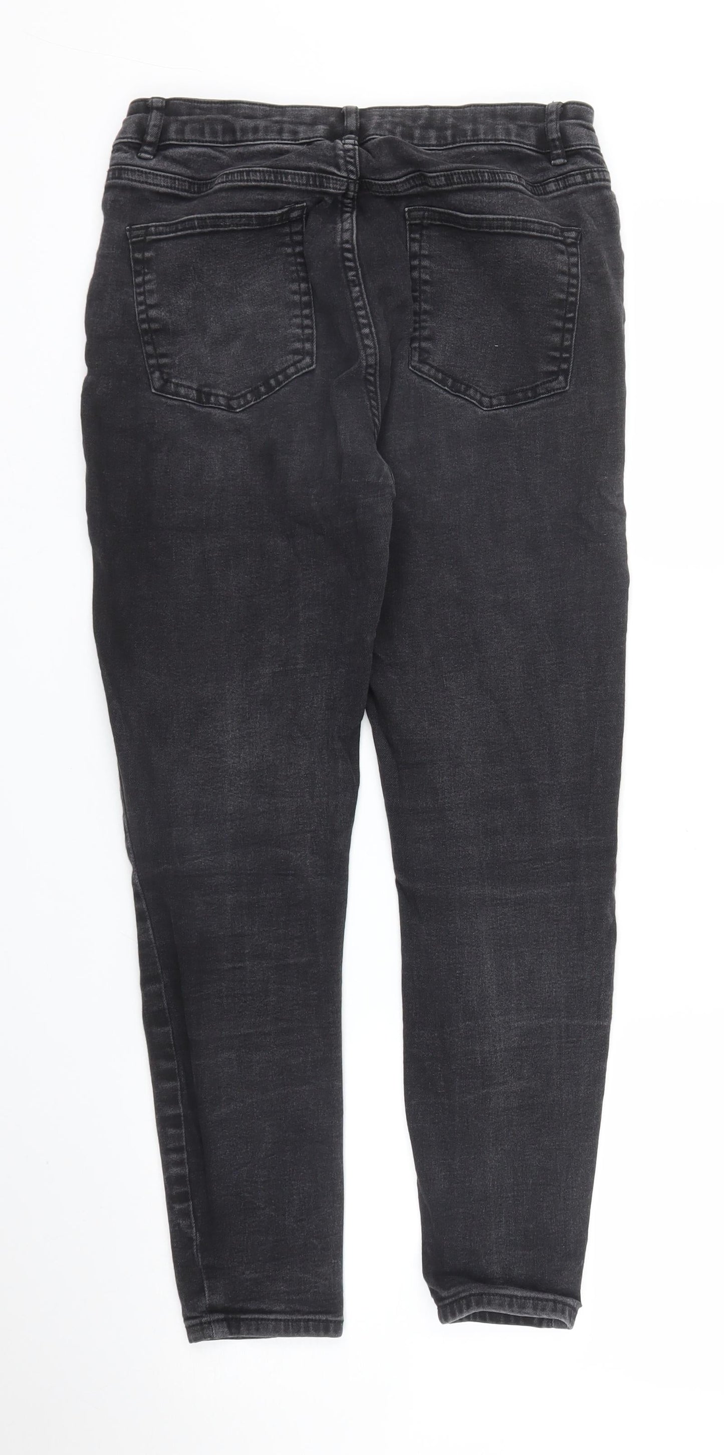 Denim 365 Womens Black  Denim Skinny Jeans Size 12 L23 in