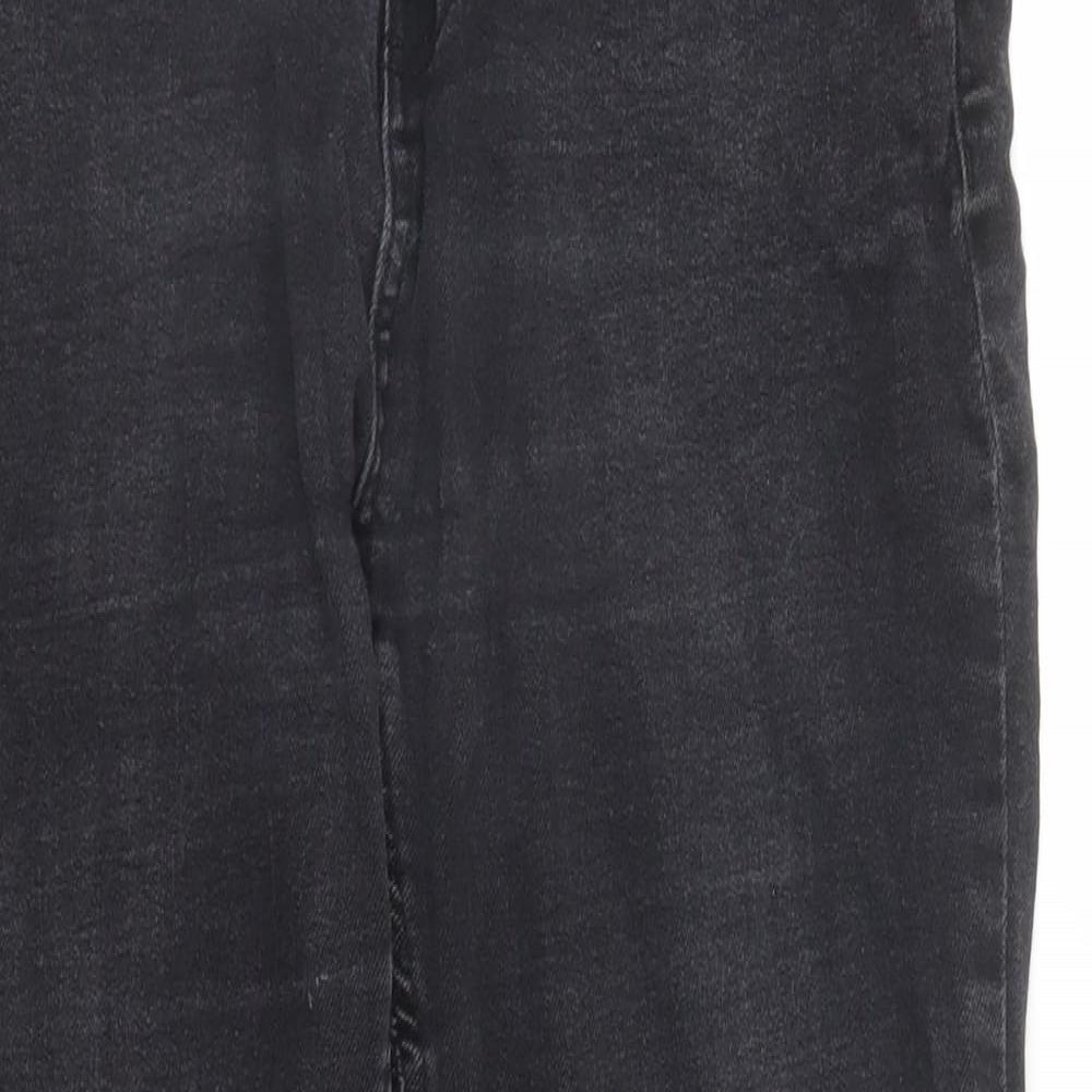 Denim 365 Womens Black  Denim Skinny Jeans Size 12 L23 in