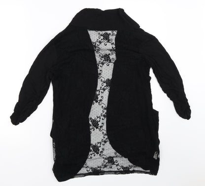 Nella Fantasia Womens Black   Cardigan Jumper Size L