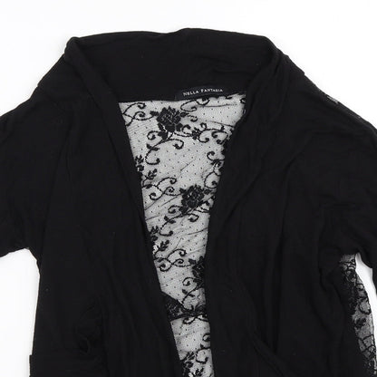 Nella Fantasia Womens Black   Cardigan Jumper Size L