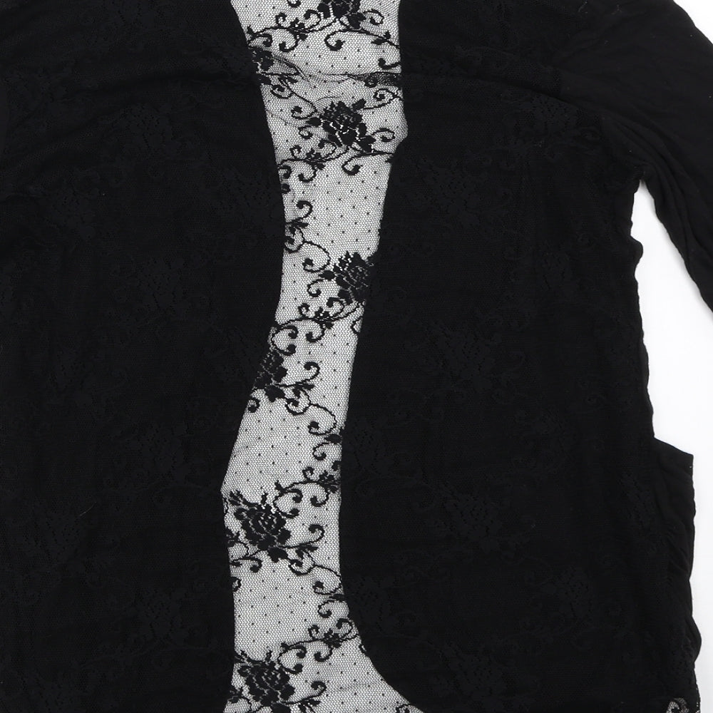 Nella Fantasia Womens Black   Cardigan Jumper Size L