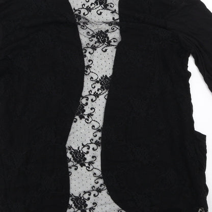 Nella Fantasia Womens Black   Cardigan Jumper Size L
