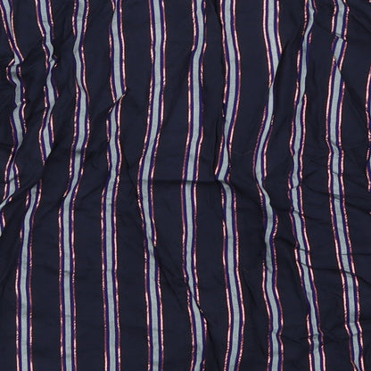 VILA Womens Blue Striped  Top Pyjama Top Size 36