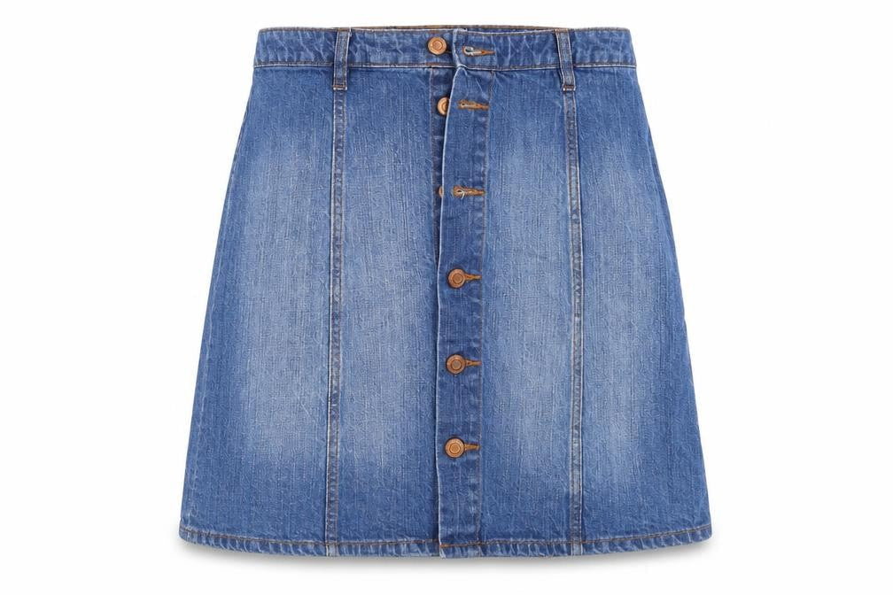 Womens UK Size 36 H&M A-Line Denim Skirt