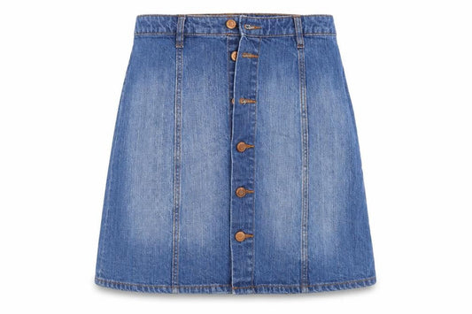 Womens UK Size 36 H&M A-Line Denim Skirt