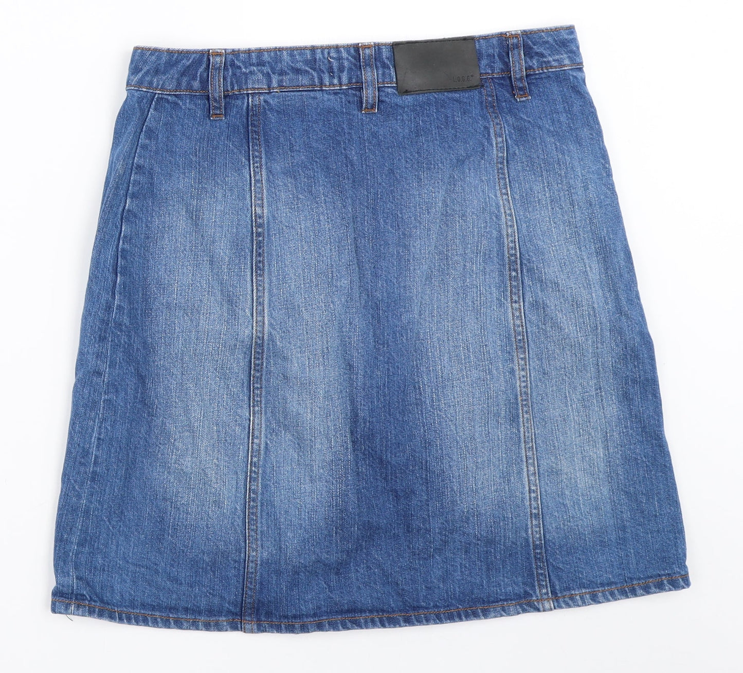 H&M Womens Blue  Denim A-Line Skirt Size 36
