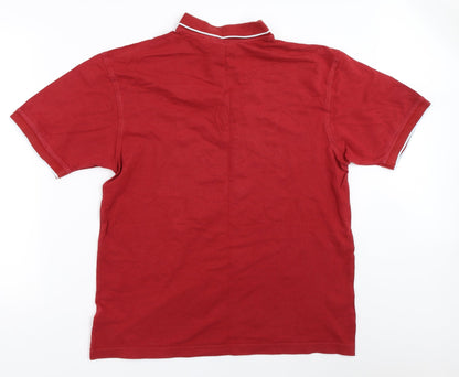 Easy Mens Red    Polo Size M
