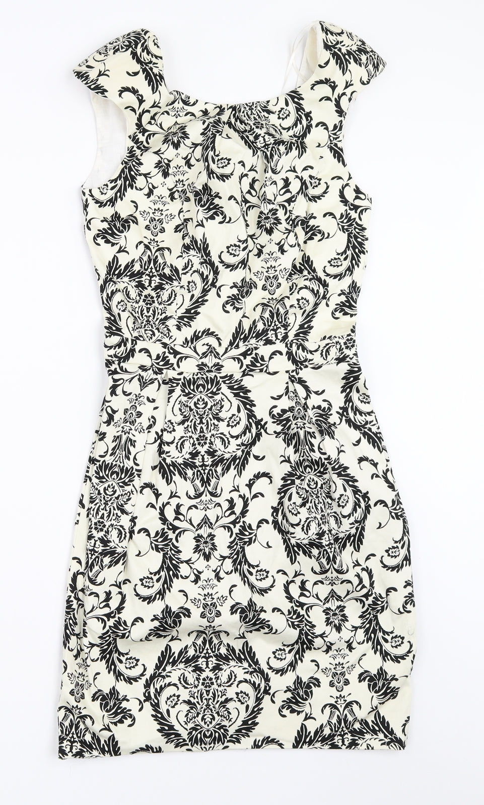 Primark Womens Ivory Geometric  Shift  Size 6