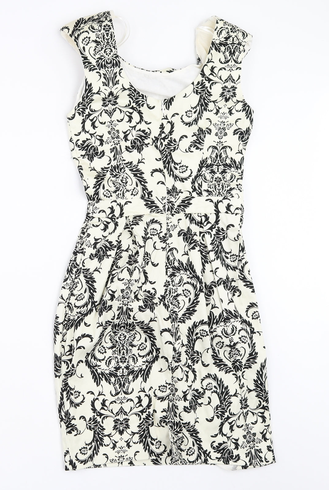 Primark Womens Ivory Geometric  Shift  Size 6