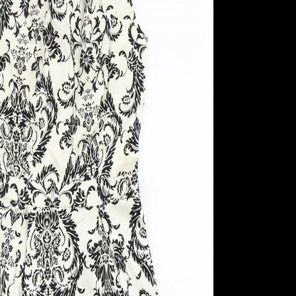 Primark Womens Ivory Geometric  Shift  Size 6