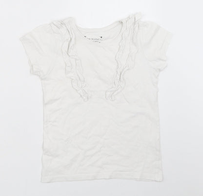 Additional front view of Primark girls’ white basic t-shirt, size 7-8, years