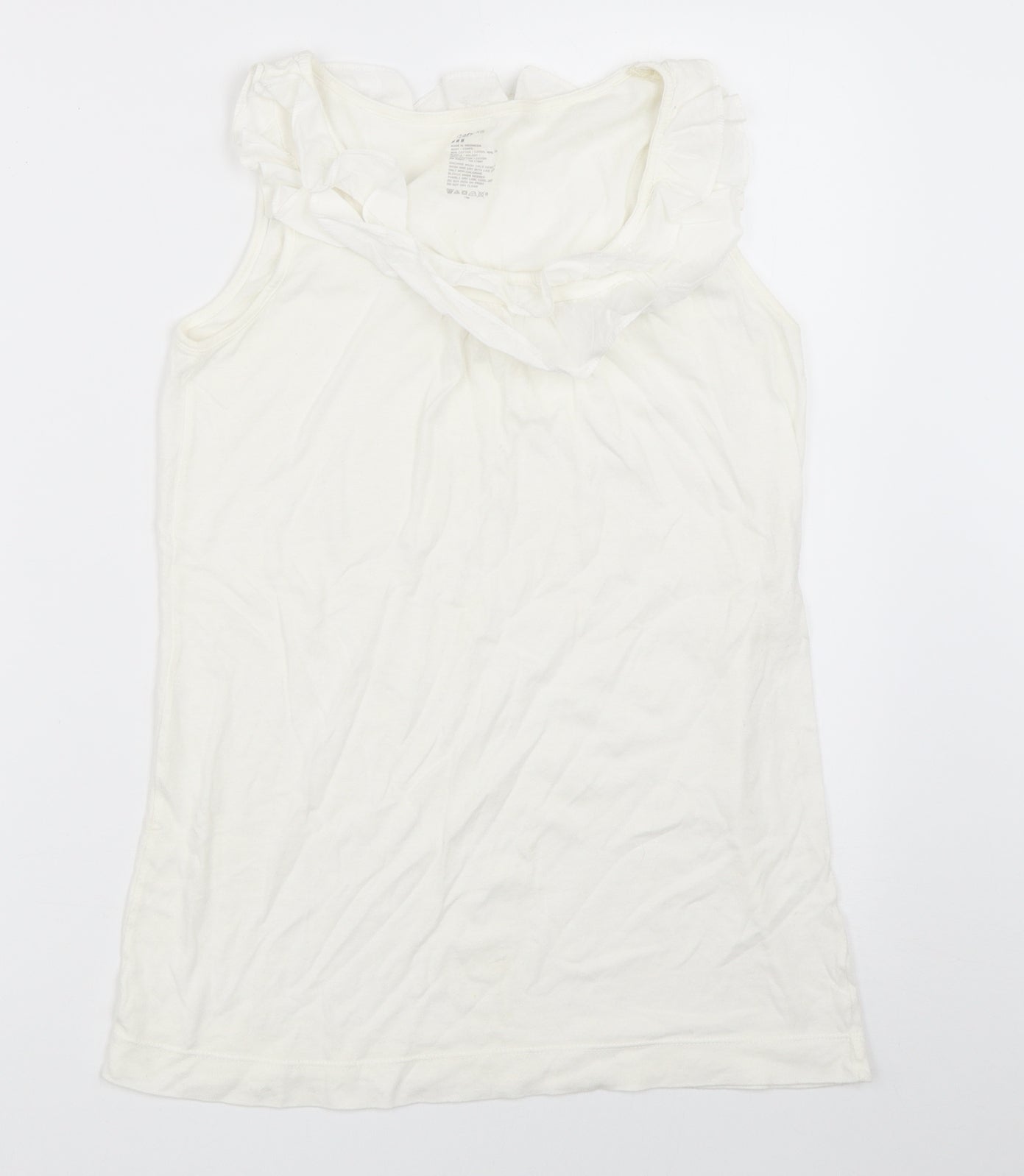Womens UK Size XS Gap White Basic Tank