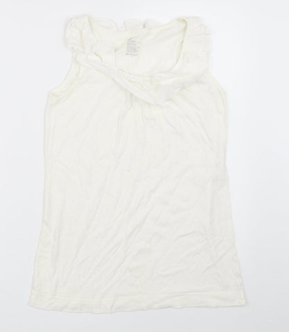 Womens UK Size XS Gap White Basic Tank