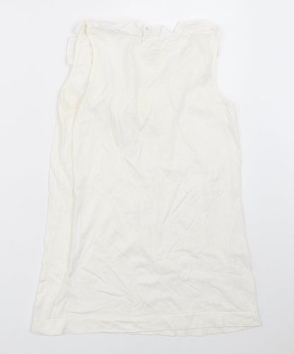 Womens UK Size XS Gap White Basic Tank