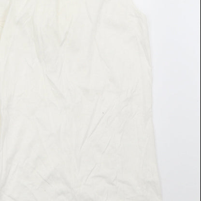 Womens UK Size XS Gap White Basic Tank