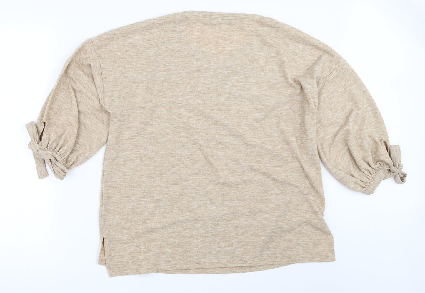 Womens UK Size S Mango Beige Pullover Jumper