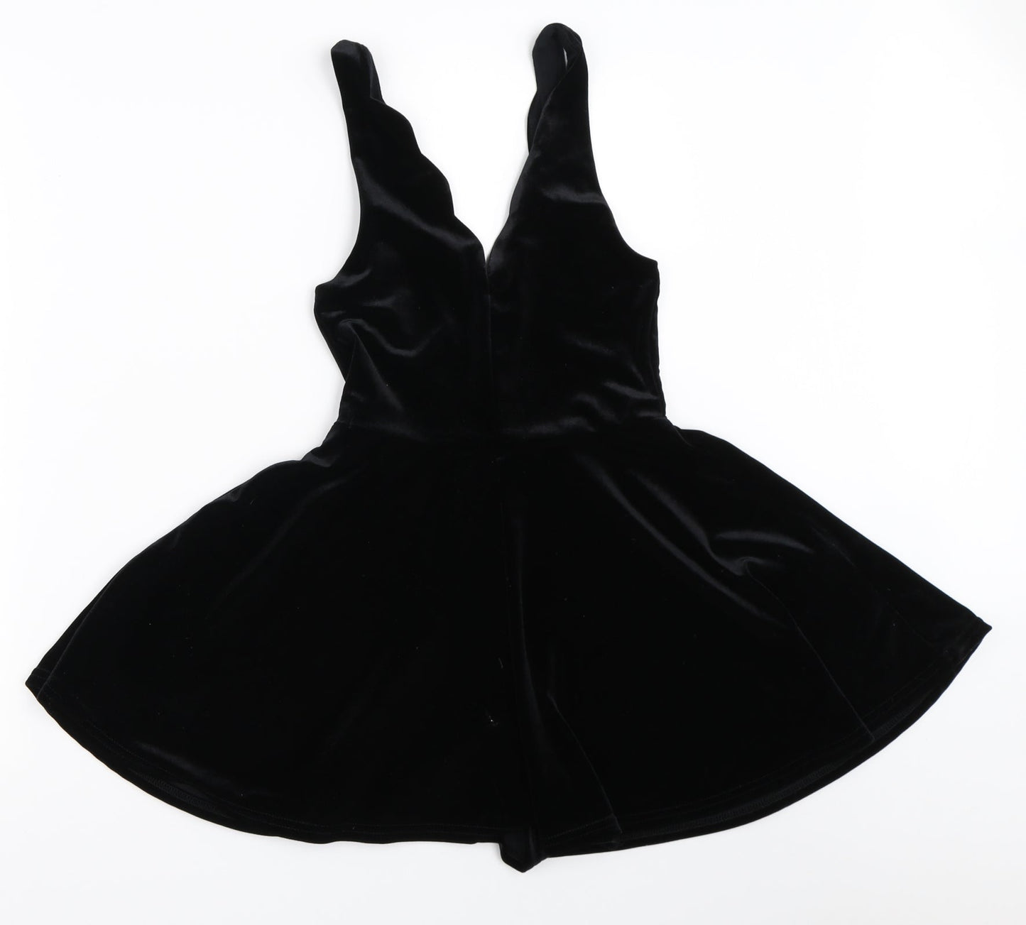 Pins & Needles Womens Black  Velour Playsuit One-Piece Size XS