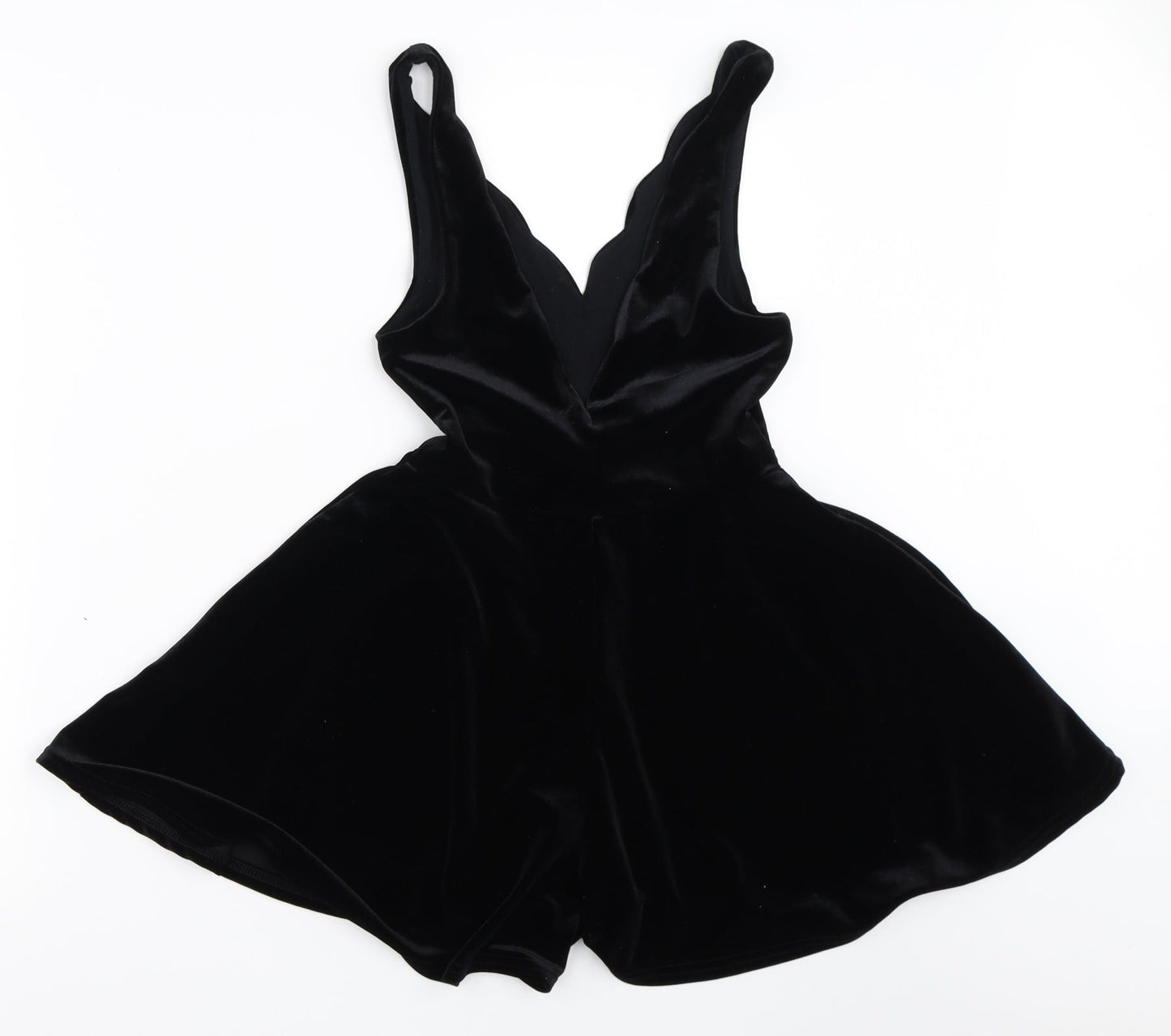 Pins & Needles Womens Black  Velour Playsuit One-Piece Size XS