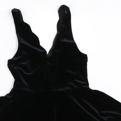 Pins & Needles Womens Black  Velour Playsuit One-Piece Size XS