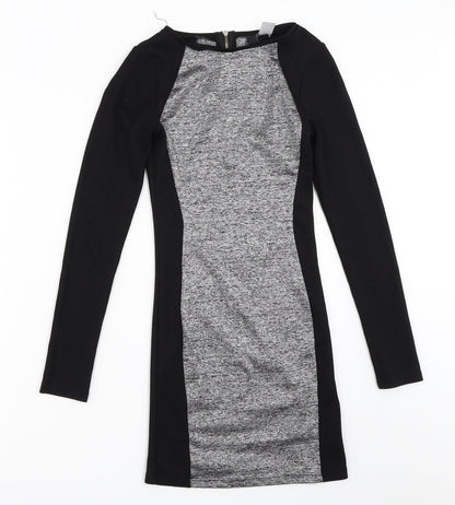 H&M Womens Black   Bodycon  Size 6