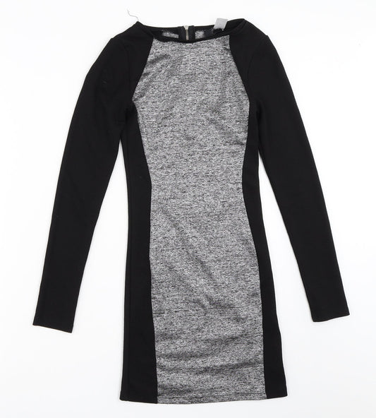 H&M Womens Black   Bodycon  Size 6