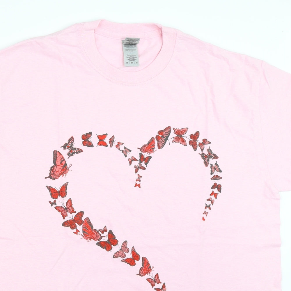 Gildan Womens Pink   Basic T-Shirt Size M