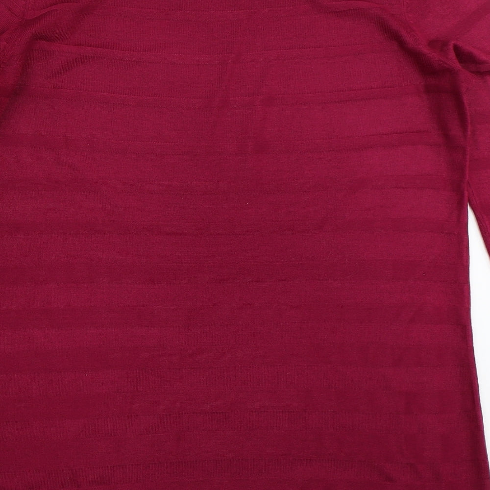 Womens UK Size 12 Marks and Spencer Purple Pullover Jumper